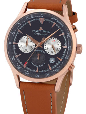 Jacques Lemans 1-2068F Retro Classic chrono heren 41 mm 5ATM