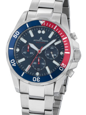 Jacques Lemans 1-2091G Liverpool chrono 44mm 20ATM
