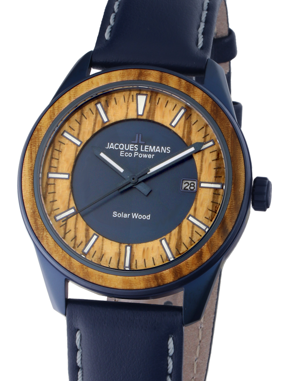 Jacques Lemans 1-2116K Eco-Power heren solar herenhorloge 40 mm