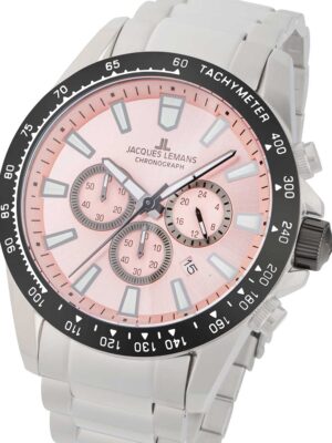 Jacques Lemans 1-2140L Liverpool chronograaf herenhorloge 48 mm 10ATM