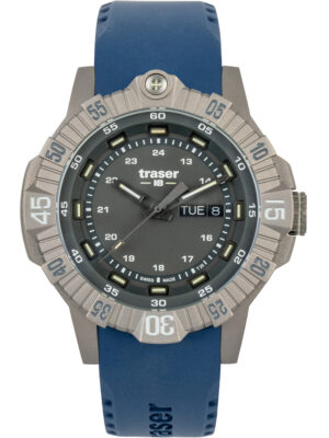 Traser H3 110667 tactisch grijs titanium herenhorloge 46 mm 20ATM