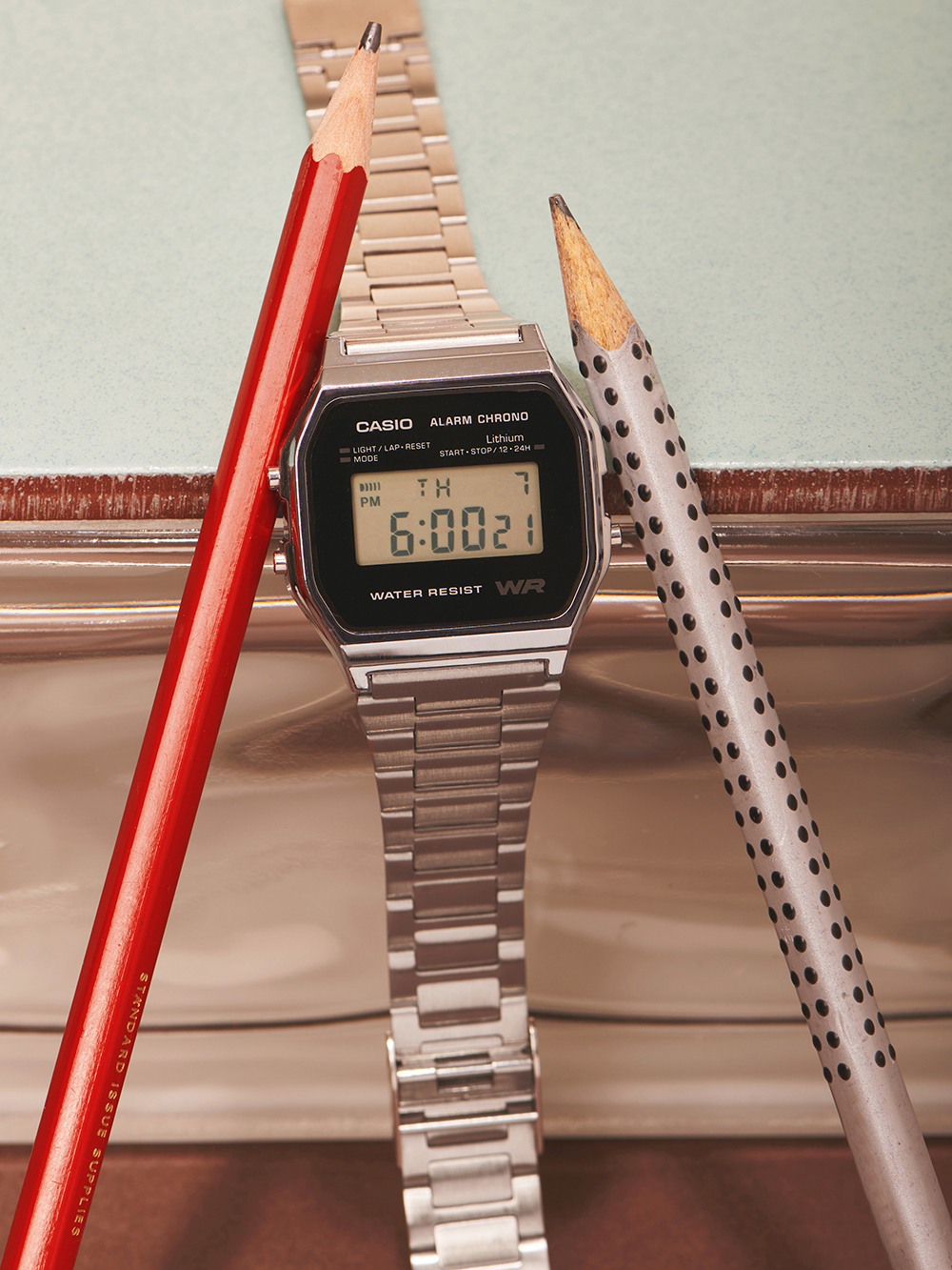 CASIO A158WEA-1EF Collectie 33 mm 3 ATM - Afbeelding 3