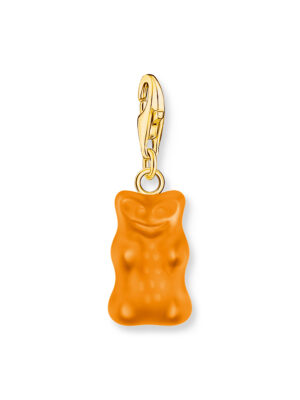 Thomas Sabo 2186-413-8 Oranje Charm Goudbears hanger verguld
