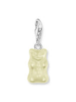 Thomas Sabo 2187-017-14 Wit Charm Goudbears hanger zilver