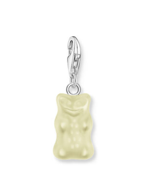 Thomas Sabo 2187-017-14 Wit Charm Goudbears hanger zilver