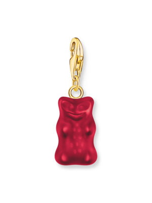 Thomas Sabo 2190-413-10 Rood Charm Goudbears hanger verguld