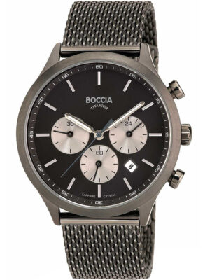 Boccia 3750-06 herenhorloge chronograaf titanium 41 mm 5ATM