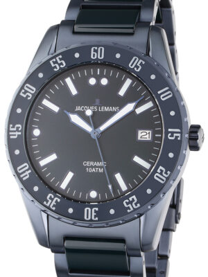 Jacques Lemans 42-10E Liverpool keramisch herenhorloge 42 mm 10ATM