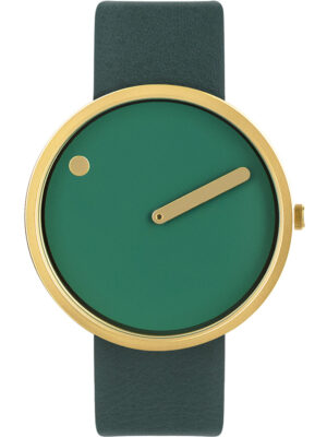 PICTO 43377-6620MG unisex horloge stoffig groen 40 mm 5ATM