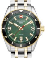 Swiss Alpine Military 7034.1148 herenhorloge Sierra tweekleurig zwart 42 mm 10ATM