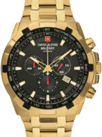 Zwitserse Alpine Militaire 7043.9117 chrono 46 mm 10ATM