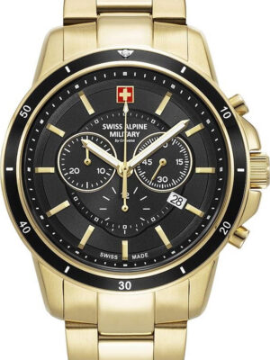 Swiss Alpine Military 7089.9117 chronograaf herenhorloge 44 mm 10ATM