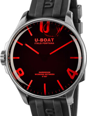 U-Boat 8465/B Darkmoon Rood RVS 44mm 5ATM