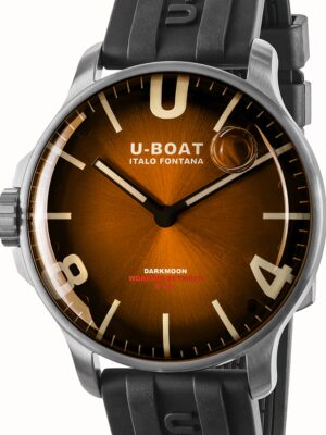 U-Boat 8703/B Darkmoon Bruin SS Soleil 44mm 5ATM