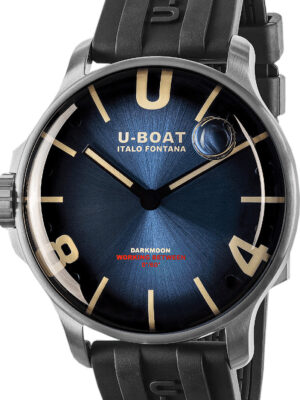 U-Boat 8704/C Donkermoonblauw SS Soleil herenhorloge 44 mm 5ATM