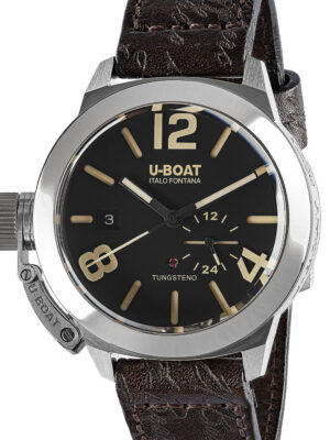 U-Boat 8893 Classico wolfraam zwart automatisch herenhorloge 42 mm 10ATM