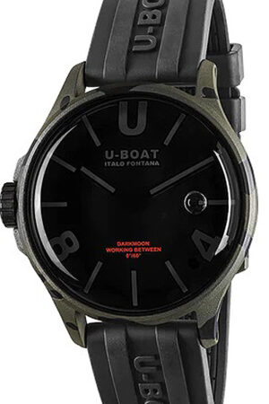 U-Boat 9552 donkermaangrijs camouflage herenhorloge 40 mm 5ATM