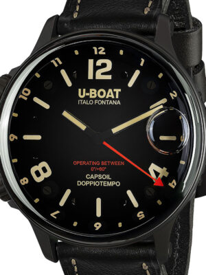 U-Boat 9671 Capsoil Doppiotempo DLC GMT herenhorloge 55 mm 10ATM