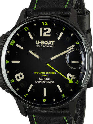 U-Boat 9675 Capsoil Doppiotempo DLC GMT herenhorloge 55 mm 10ATM