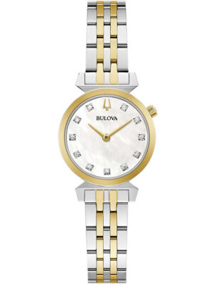 Bulova 98P202 Regatta diamanten horloge (11) dames 24 mm 3ATM
