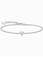 Thomas Sabo A2157-051-14-L19V Zilveren armband met. witte zirkonia Herz