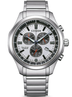 Citizen AT2530-85A Eco-Drive titanium chronograaf herenhorloge 43 mm 10ATM