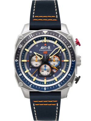AVI-8 AV-4100-02 herenhorloge Hawker Hunter dubbele tijd chronograaf 43 mm 5ATM