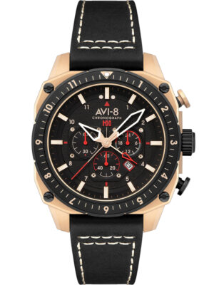 AVI-8 AV-4100-06 Herenhorloge Hawker Hunter dubbele tijd chronograaf 43 mm 5ATM