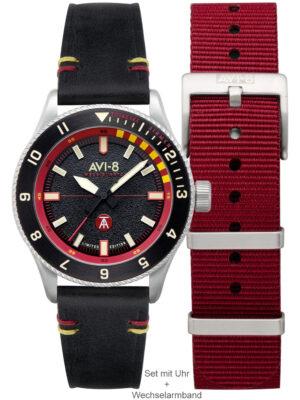 AVI-8 AV-4103-01 Tuskegee Airmen Limited Edition herenhorloge 40 mm 5ATM