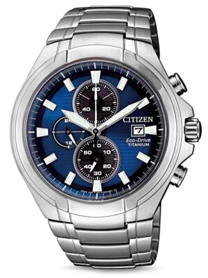 Citizen CA0700-86L Eco-Drive super-titanium chronograaf 43 mm 10 ATM