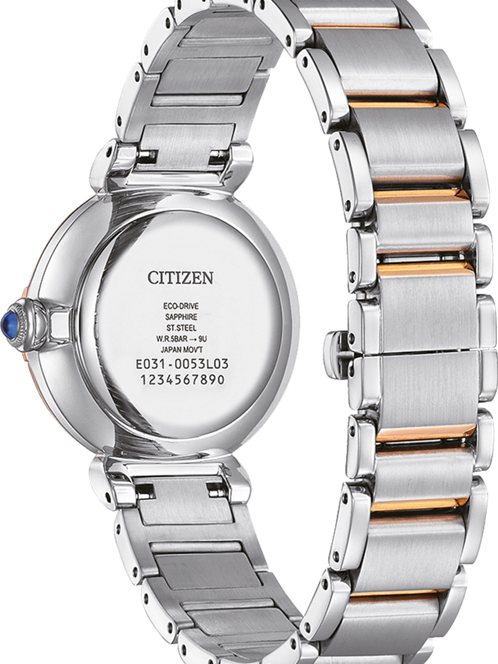 Citizen EM1074-82D Eco-Drive Elegance dameshorloge 30 mm 5ATM - Afbeelding 3