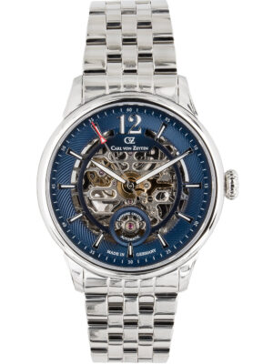 Carl von Zeyten CVZ0080BLMS Schramberg automatisch herenhorloge 43 mm 5ATM
