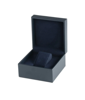 BLAUW LEATHERETTE HORLOGE GESCHENKDOOS BOX RS-3030-1BLAUW