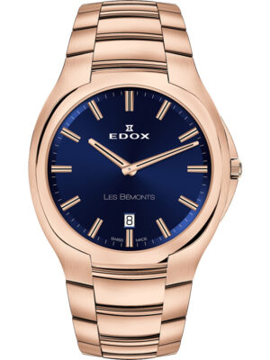 Edox 56003-37R-BUIR Les Bemonts herenhorloge 40 mm 3ATM