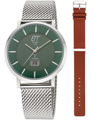 ETT Eco Tech Time EGS-11622-81MS Herenhorloge Atacama Zonne-energie Radiogestuurd 40 mm 5ATM