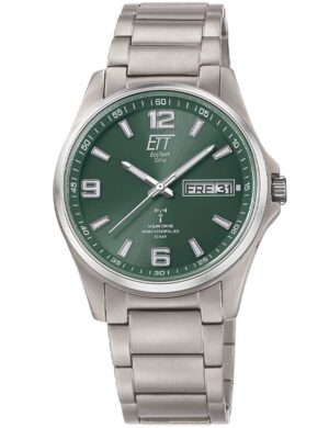 ETT Eco Tech Time EGT-11603-81M Herenhorloge Everest Zonne-energie Radiogestuurd 41 mm 10ATM
