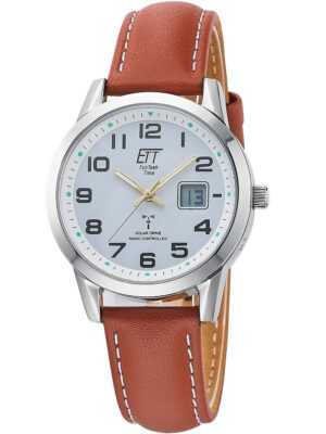 ETT ELS-11616-61L Gobi radiogestuurd dameshorloge op zonne-energie 34 mm 5ATM