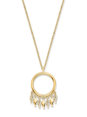 Engelsrufer ERN-FLYWING-ZI-G Damesketting 42cm, verstelbaar