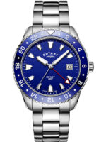 Rotary GB05108/05 Henley GMT heren 41 mm 10ATM