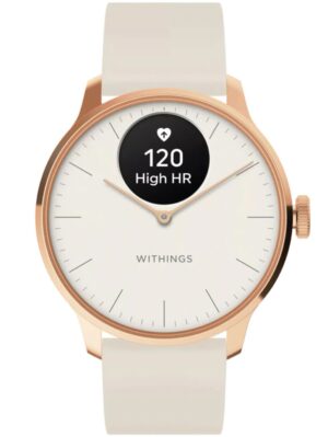 Withings HWA11-model 1-All-Int ScanWatch licht zand 37 mm 5ATM