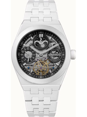 Ingersoll I15101 Het Broadway keramische dual-time automatisch herenhorloge 43 mm 5ATM