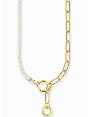 Thomas Sabo KE2193-445-14 Damesketting zoetwaterparels & schakelketting, verstelbaar