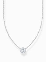 Thomas Sabo KE2210-051-14-L45V Zilveren ketting met. witte zirkonia hanger
