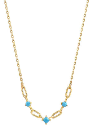 ANIA HAIE N033-03G Into the Blauw damesketting, verstelbaar