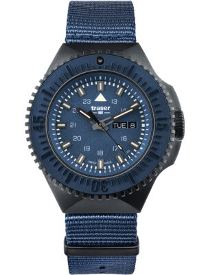 Traser H3 109856 P69 Zwart-Stealth Blauw 46mm 20ATM