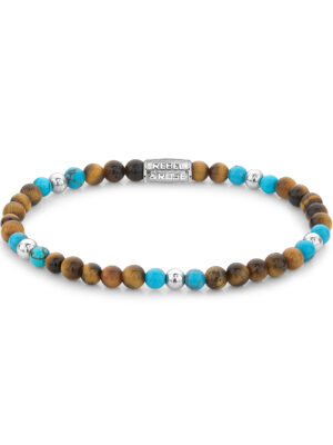 Rebel & Rose Armband Mix Tijger Turkoois RR-40109-S-M dames