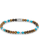Rebel & Rose Armband Mix Tijger Turkoois RR-40109-S-S dames