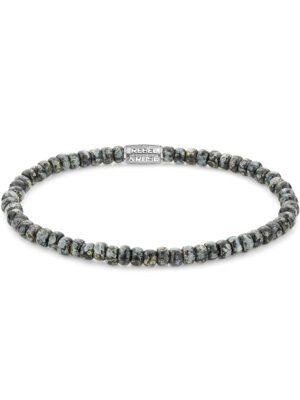 Rebel & Rose Armband Glass Rocks Zwart Luipaard RR-40116-S-S dames