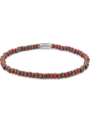 Rebel & Rose Armband Glass Rocks Rood Jazz RR-40117-S-S dames
