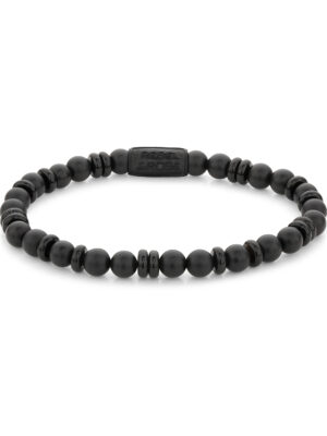 Rebel & Rose Armband Geheel Zwart RR-60107-B-S dames